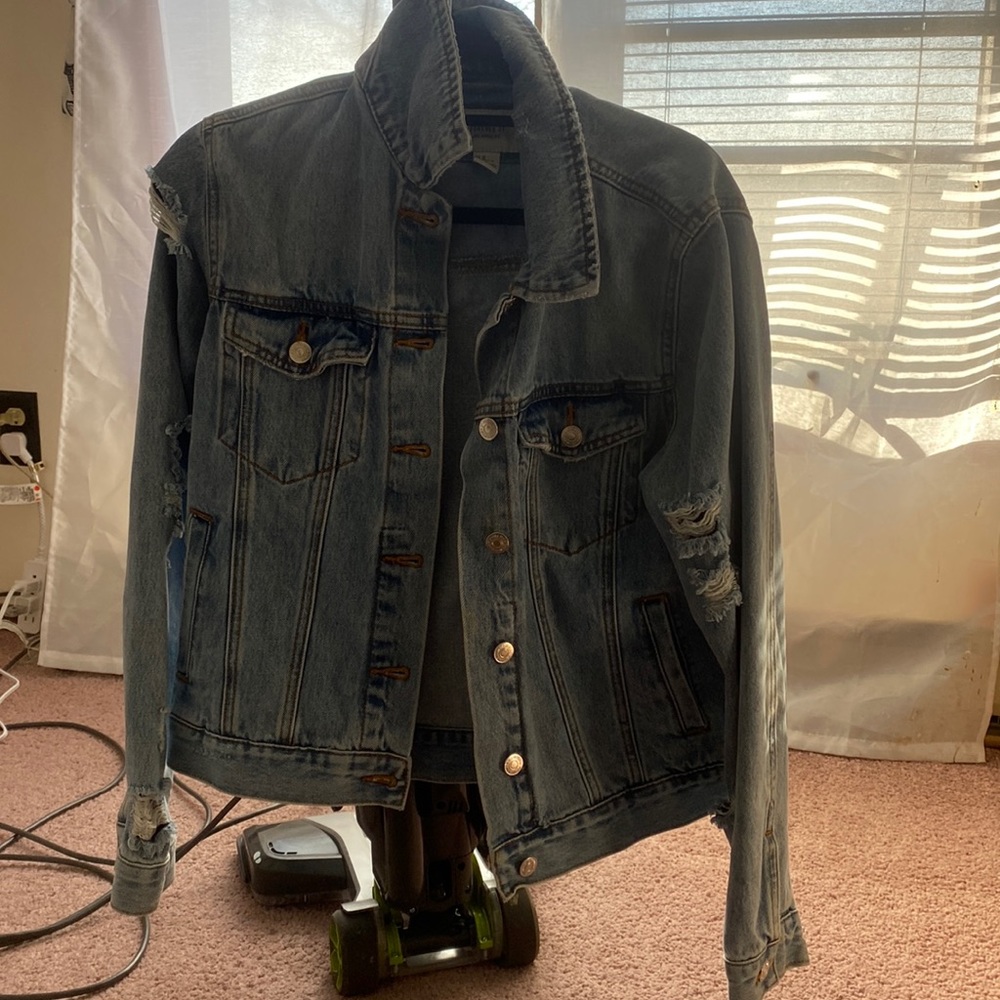Distressed Jean Jacket